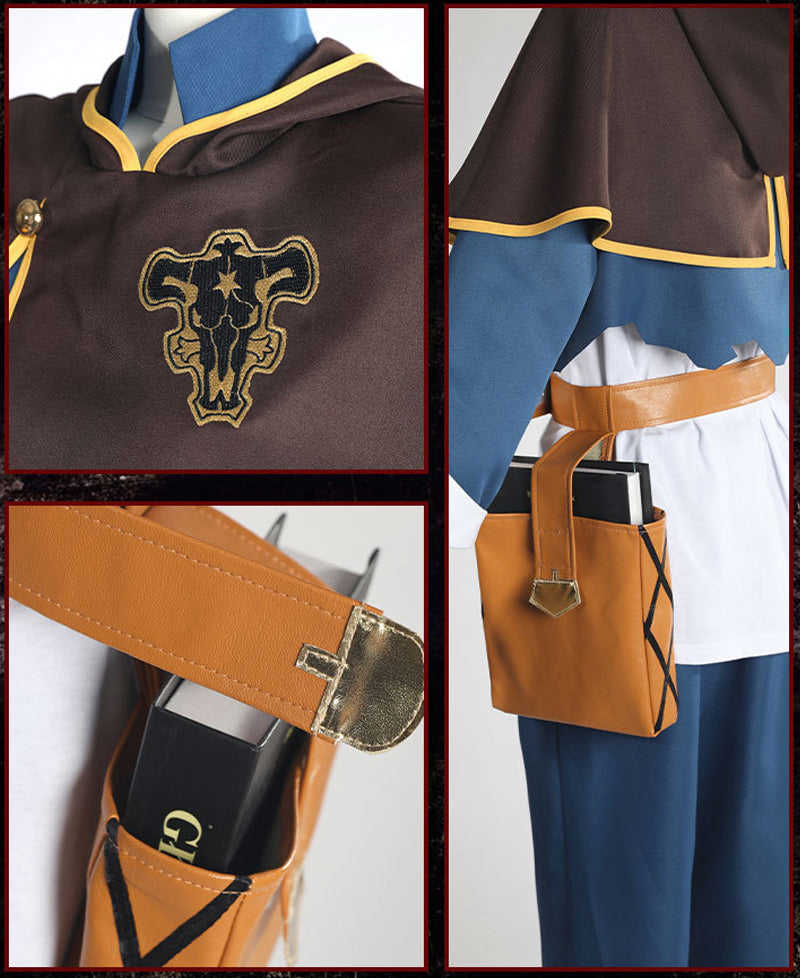 Black Clover Asta Cosplay Costume Full Set with Wig and Accessories