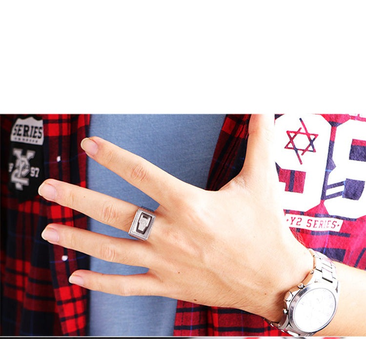 Hidden Knife Self Defense Unisex Ring - Adjustable Survival Gadget with Custom Engraving