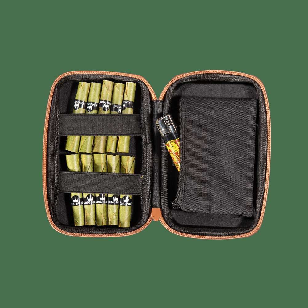 King Palm x HappyKit Travel Bag - Sleek Hard Travel Case for Smoking Accessories