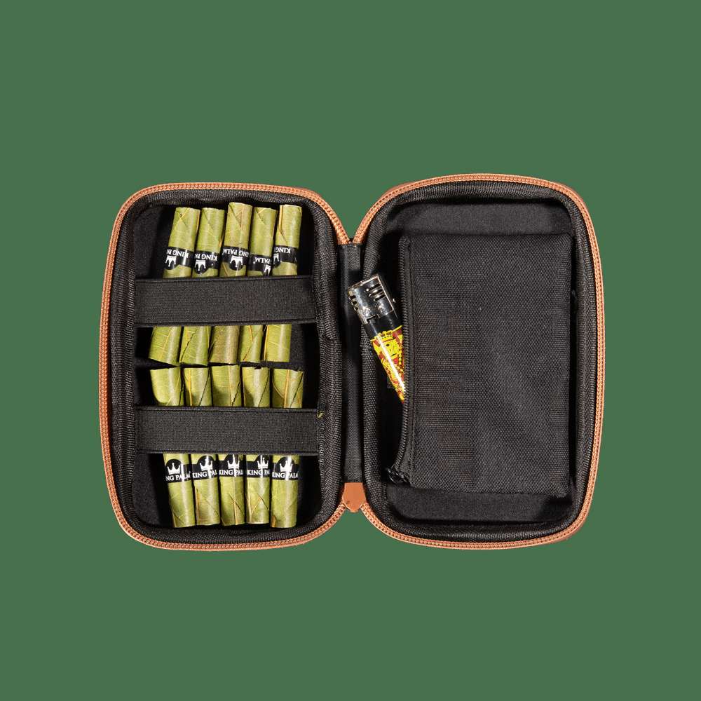 King Palm x HappyKit Travel Bag - Sleek Hard Travel Case for Smoking Accessories
