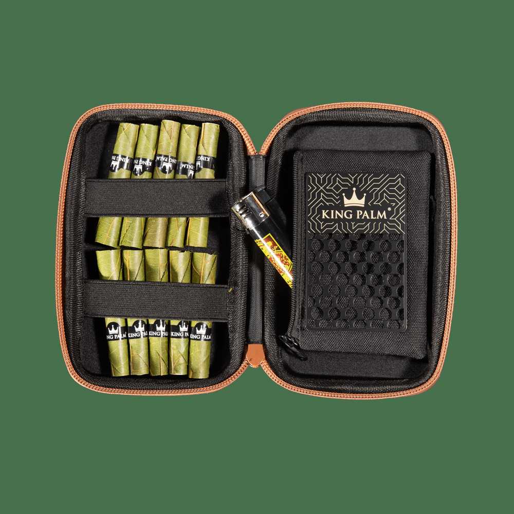 King Palm x HappyKit Travel Bag - Sleek Hard Travel Case for Smoking Accessories