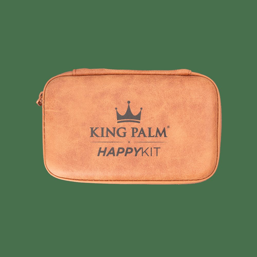 King Palm x HappyKit Travel Bag - Sleek Hard Travel Case for Smoking Accessories
