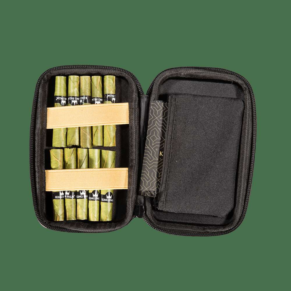 King Palm x HappyKit Travel Bag - Sleek Hard Travel Case for Smoking Accessories