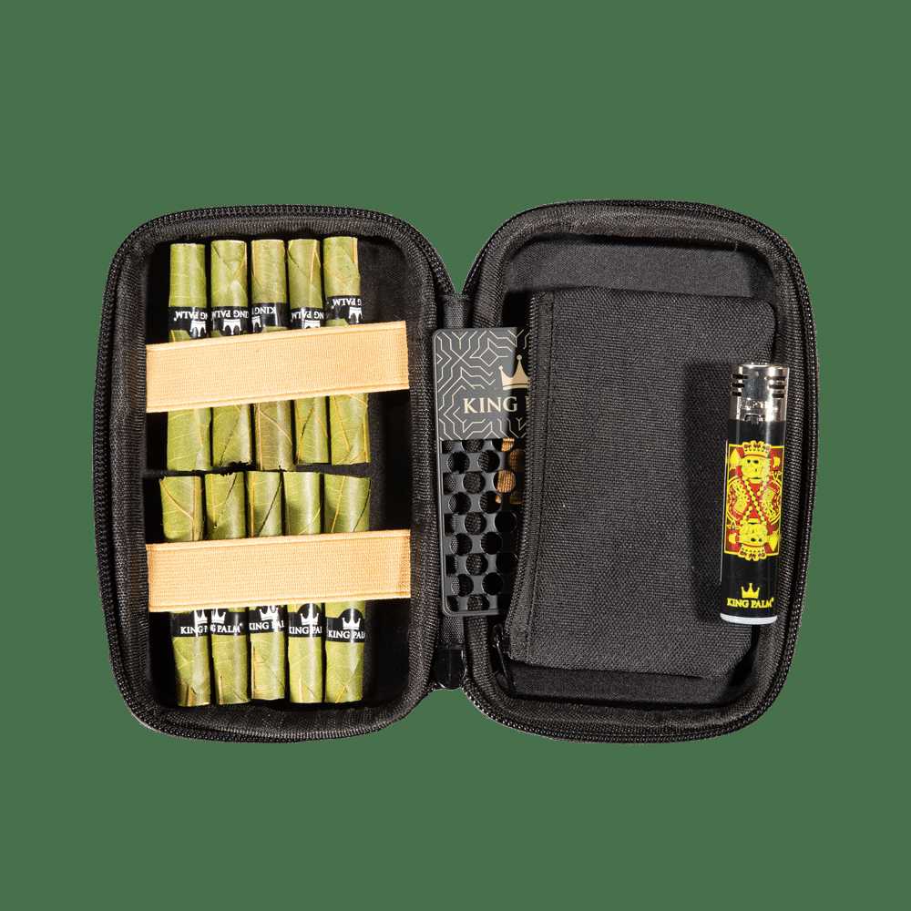 King Palm x HappyKit Travel Bag - Sleek Hard Travel Case for Smoking Accessories