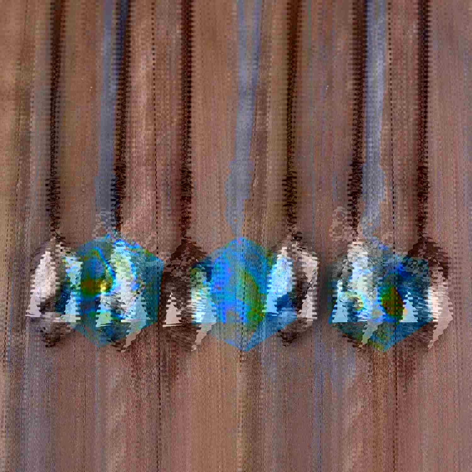 Labradorite Gemstone Dragon's Heart Pendant Necklace - Powerful Protection Amulet