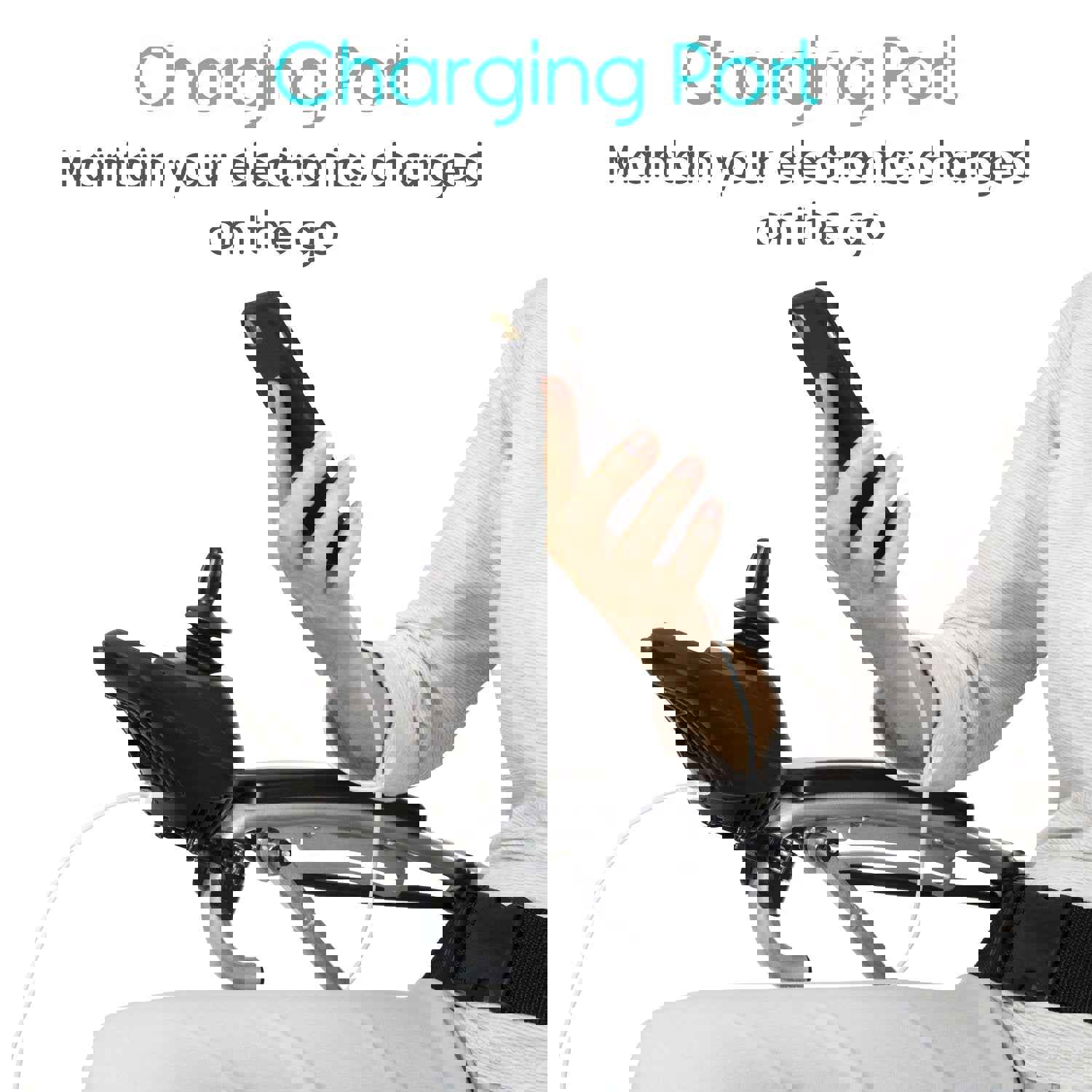 Vive Health MOB1029L Electric Power Wheelchair - Comfortable & Portable Mobility Solution