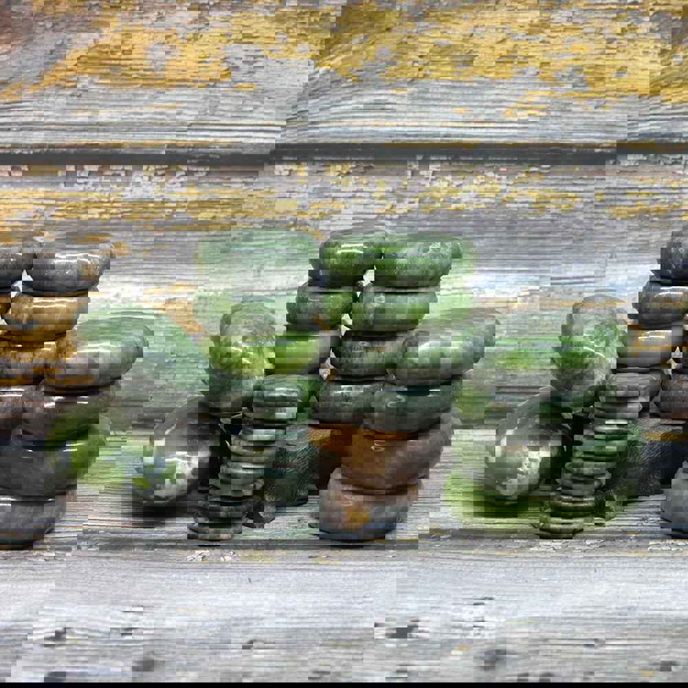 Tontin Jade Glaze Hot Stone Therapy Massager for Joint Pain Relief and Healthcare