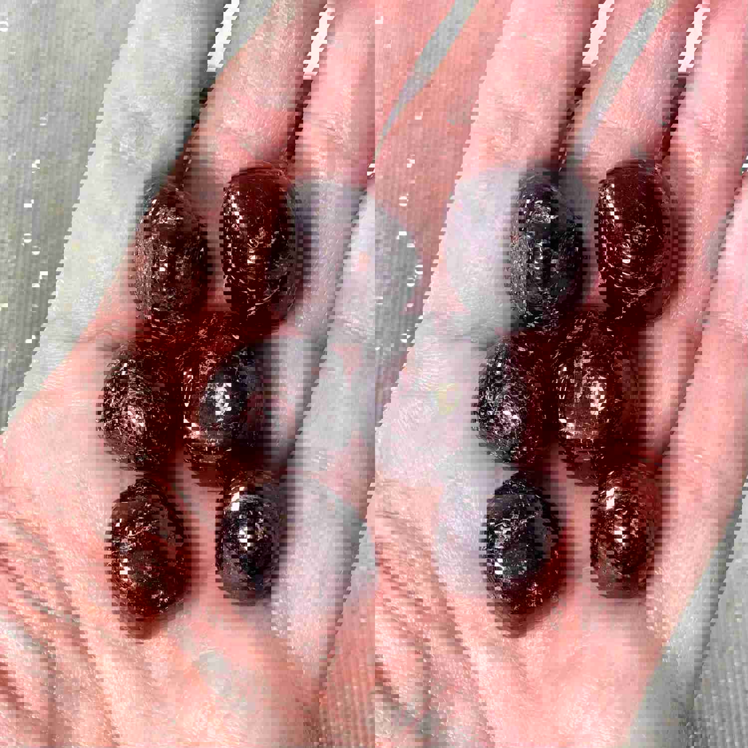 Garnet Tumbled Crystals - Stone of Health & Positive Energy