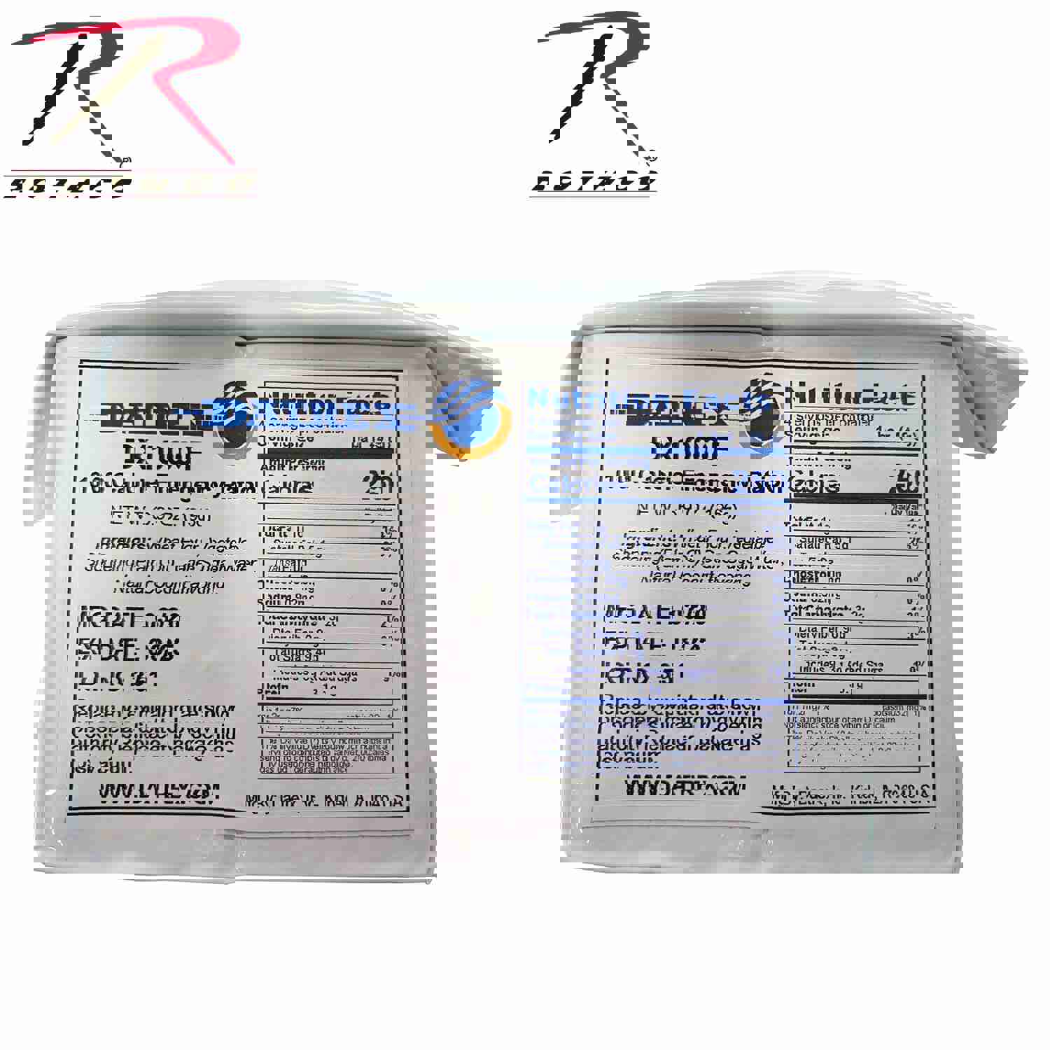 Datrex Aviation 1,000 Cal Emergency Food Ration - 5-Year Shelf Life, High Energy