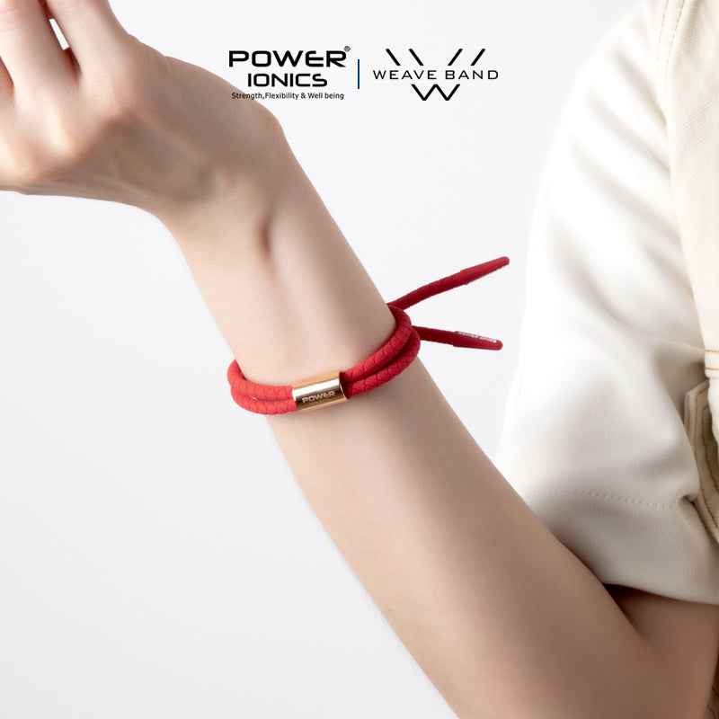 Power Ionics WEAVE BAND Unisex Waterproof Ions and Germanium Sports Fashion Bracelet with Free Lettering