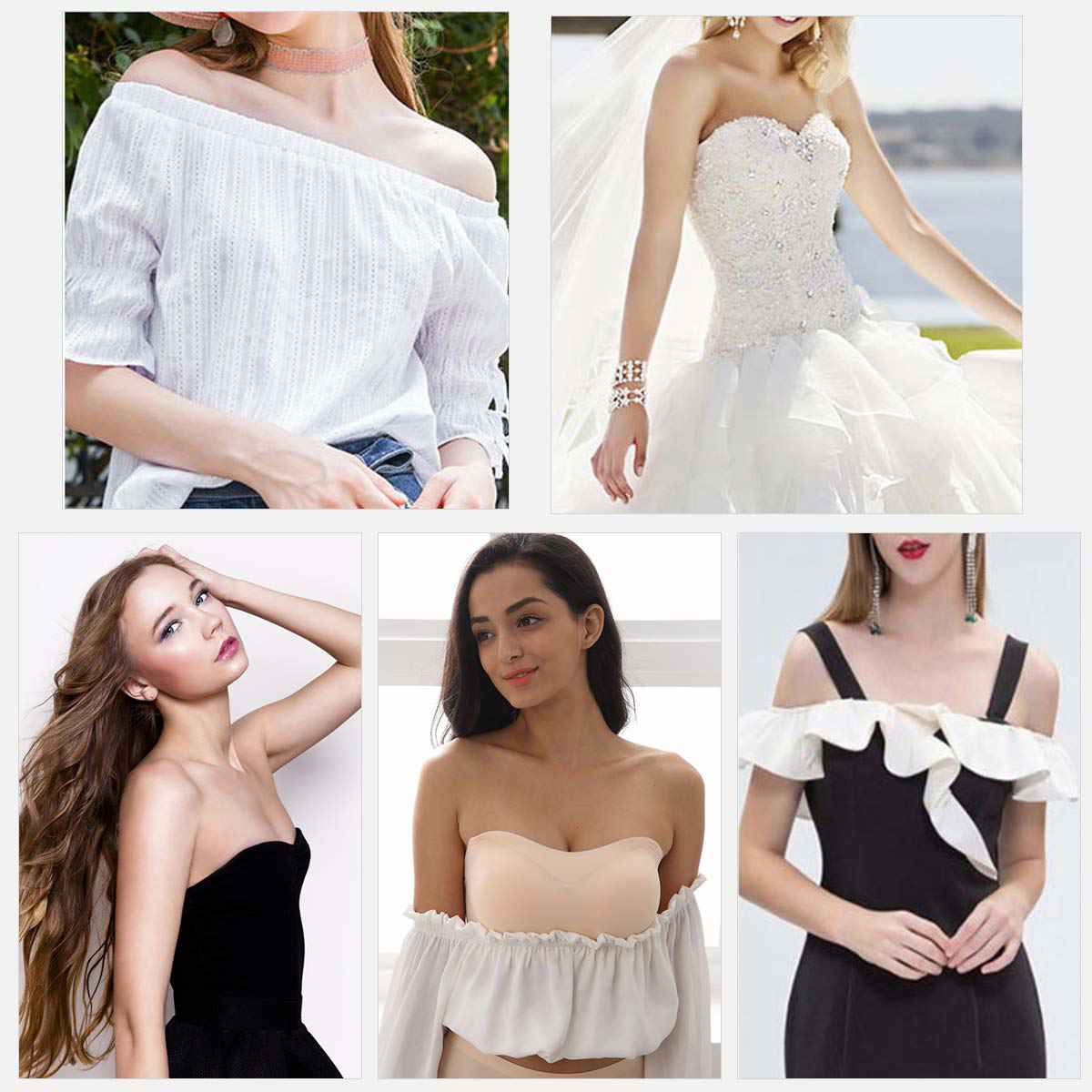 Lauracollection® No Wire Strapless Bandeau Bra [BUY 1 GET 1 FREE] - BLACK