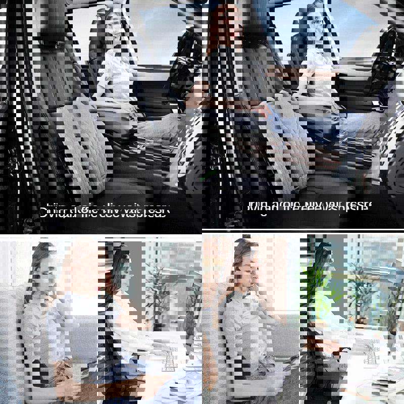 New 3D Elastic Lumbar Spine Support Cushion for Office Chair, Car Seat, and Hip Massage