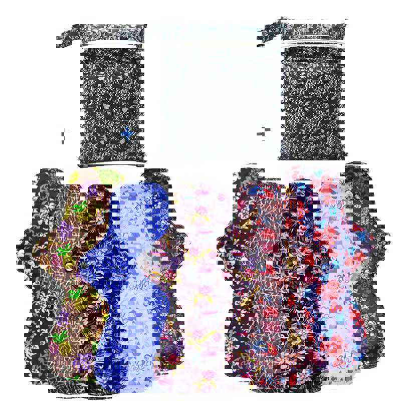 Reusable Bamboo Charcoal Pads - Eco-Friendly & Super Absorbent (Random Color, 4 Years Use)